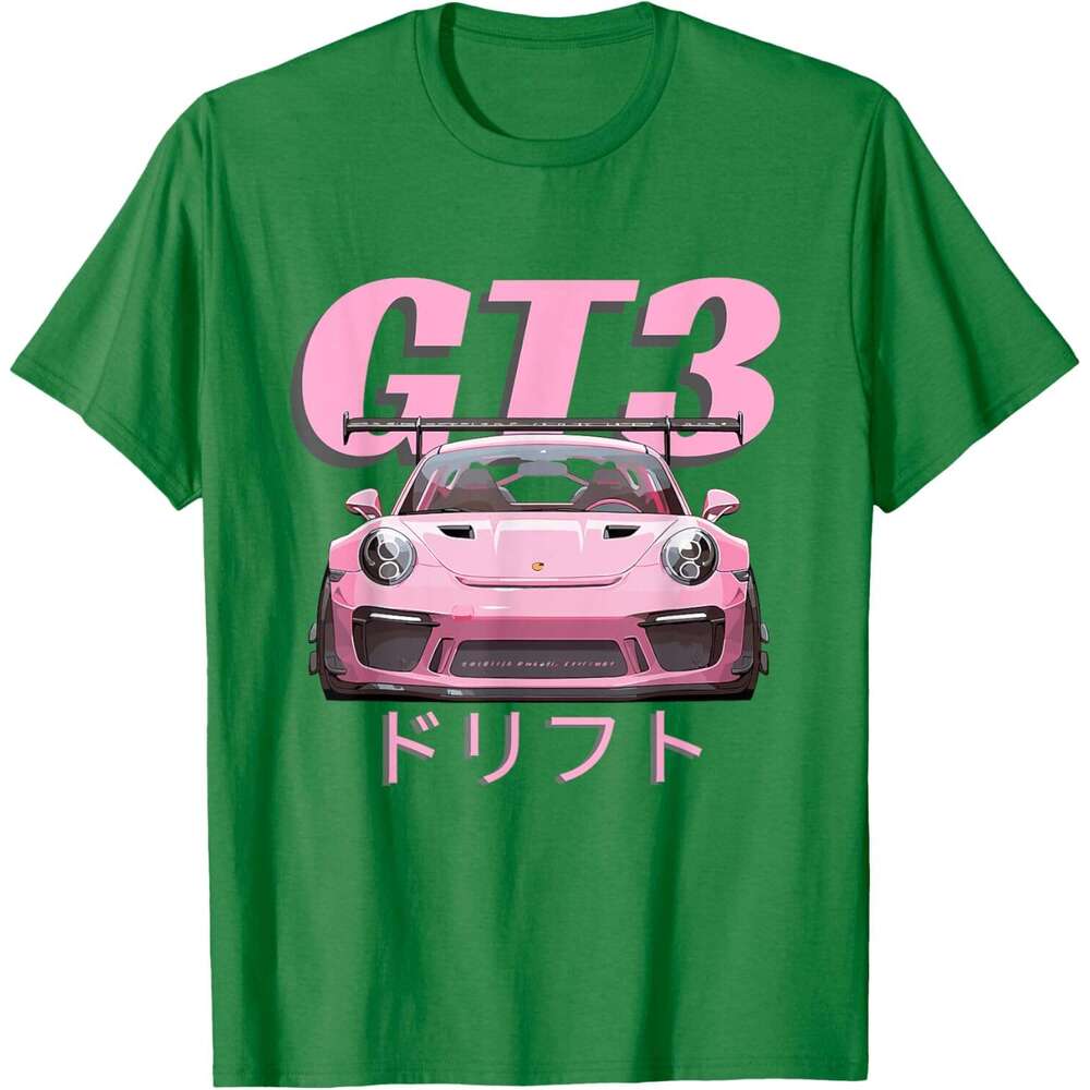 T shirt for Mens Jdm Motorsports Drift Pink GT3 RS Car Graphic Japan T-Shirt shirts tshirt graphic tee Casual tops summer clothes Short sleeve