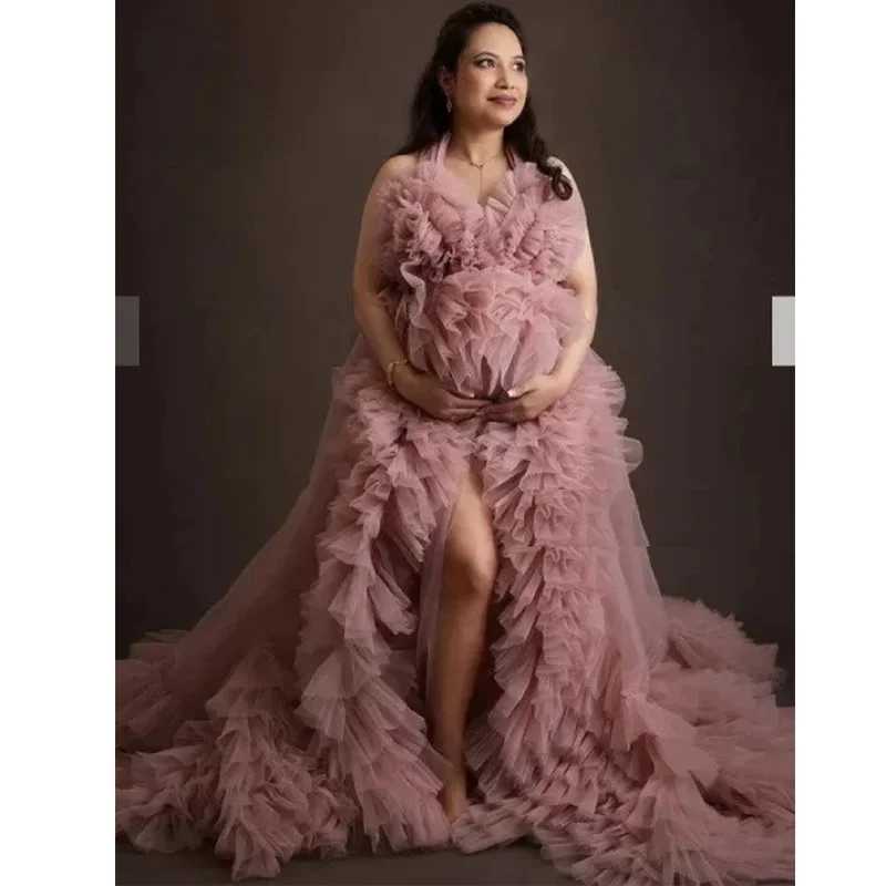 Tulle Maternity Gown Dress Pregnancy Dress For Photoshoot Blush Tulle Maternity Custom Wedding Dress Baby ShowerY240806