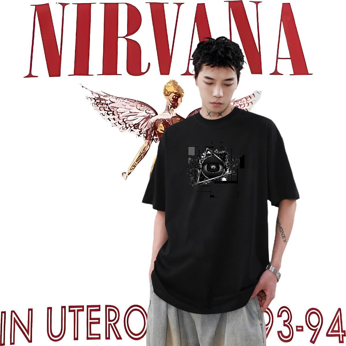 Classic Man T Shirts eye of the devil Tops 230g Cotton Sport Free Shipping Oversized 4XL Breathable Short Sleeve Men Clothes T-Shirt