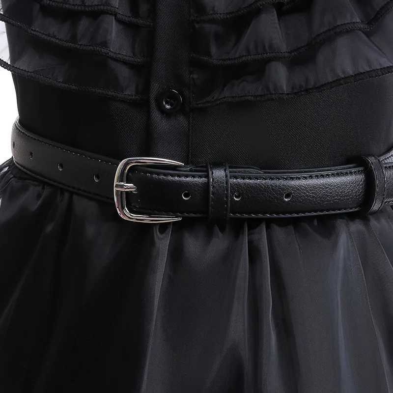 Wednesday Girl Role Playing Costume Movie Adams Carnival Halloween Black Event Girl Party Dress Vestido 4-12YW240720