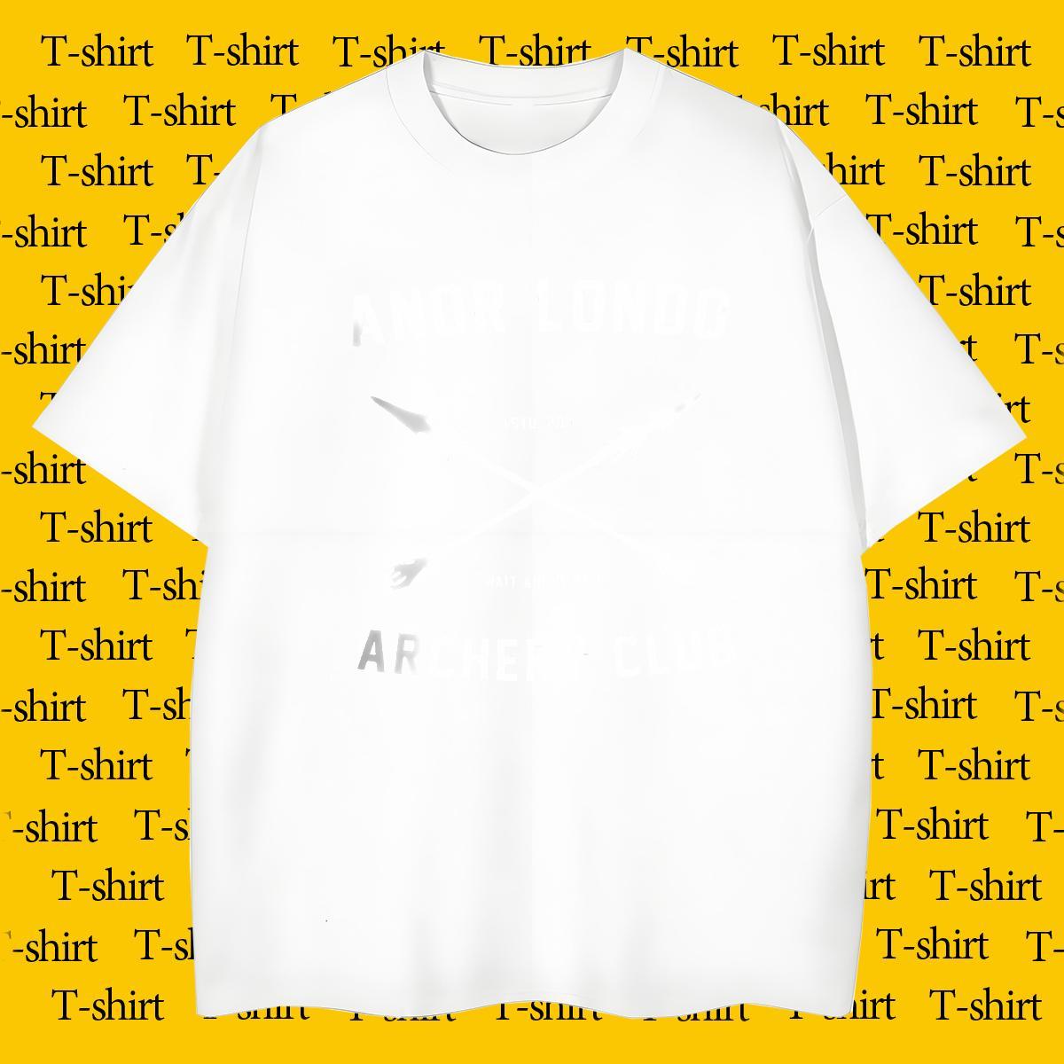 DIY Customized T Shirt For Man letter Tee Shirt 100% Cotton 230g Street Casual Classic Anime Breathable Crew Neck Couples T Shirts