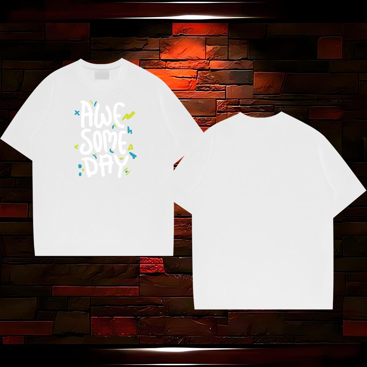 2024 Designer T-Shirts letter Clothes 100% Cotton 230g Sports Casual Cool Oversized Breathable Short Sleeve Mens Tshirts