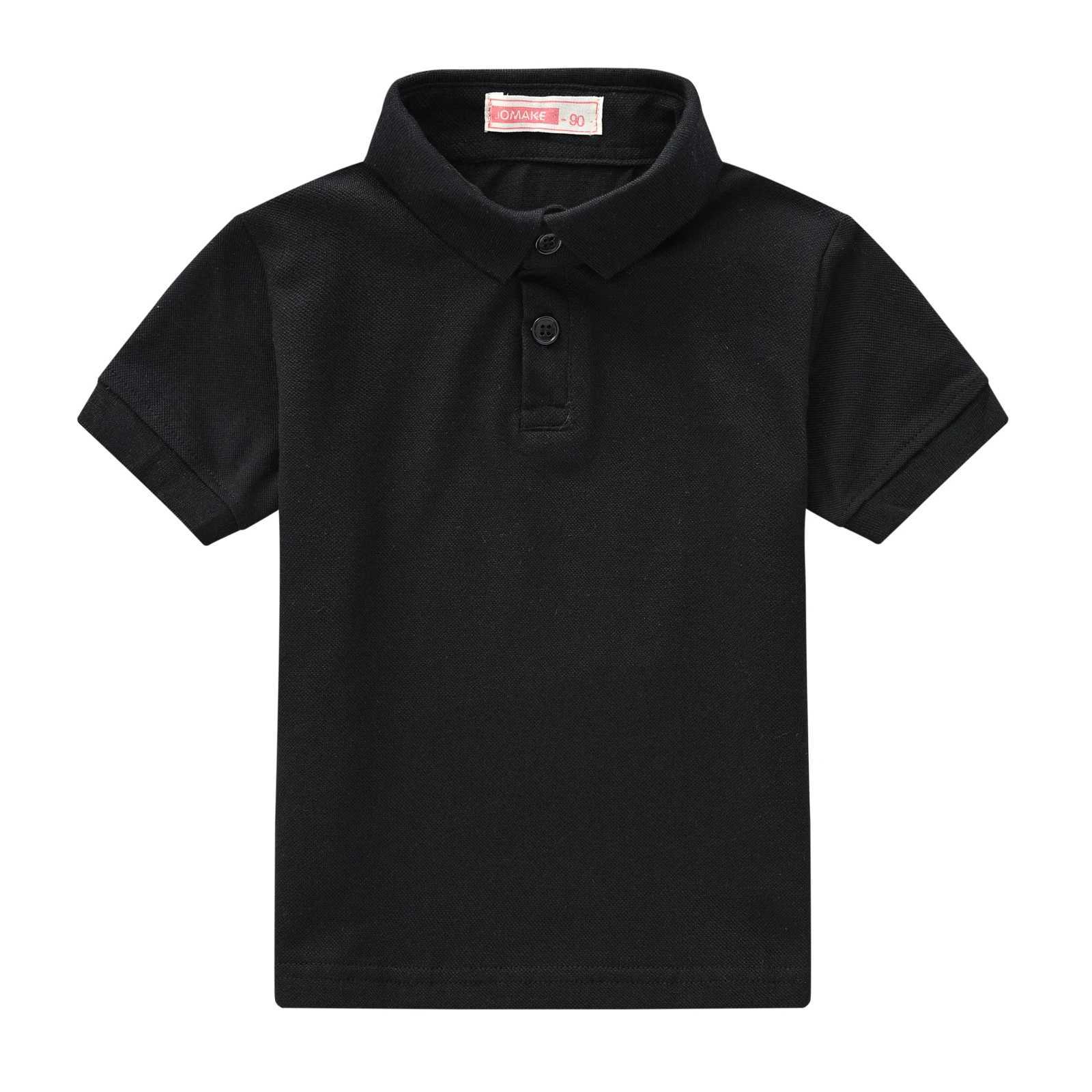 Girl and boy casual classic design with slight elastic polo indoor and outdoor childrens clothing for spring and summer W241223