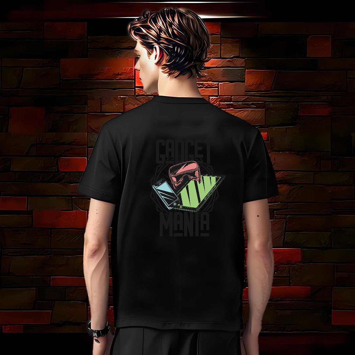 Fashion New Mens T Shirts letter Clothes 230g Cotton Street wear Hip Hop Soft Anime Print Breathable Men Tees