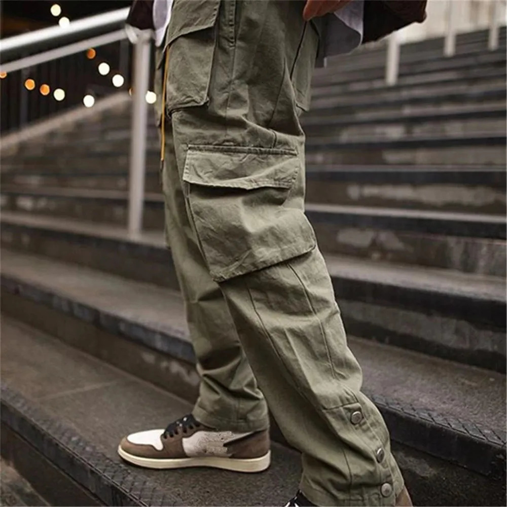 Cargo Pants Men Hip Hop Streetwear Jogger Pant FashionTrousers Gyms Fitness Casual Joggers Sweatpants 240806