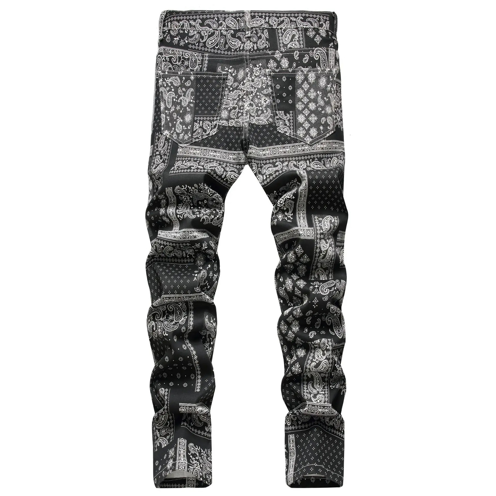 Mens Jeans Straight-Leg Baggy Denim Pants Fashionable Washed Vintage Streetwear Y2k 240806