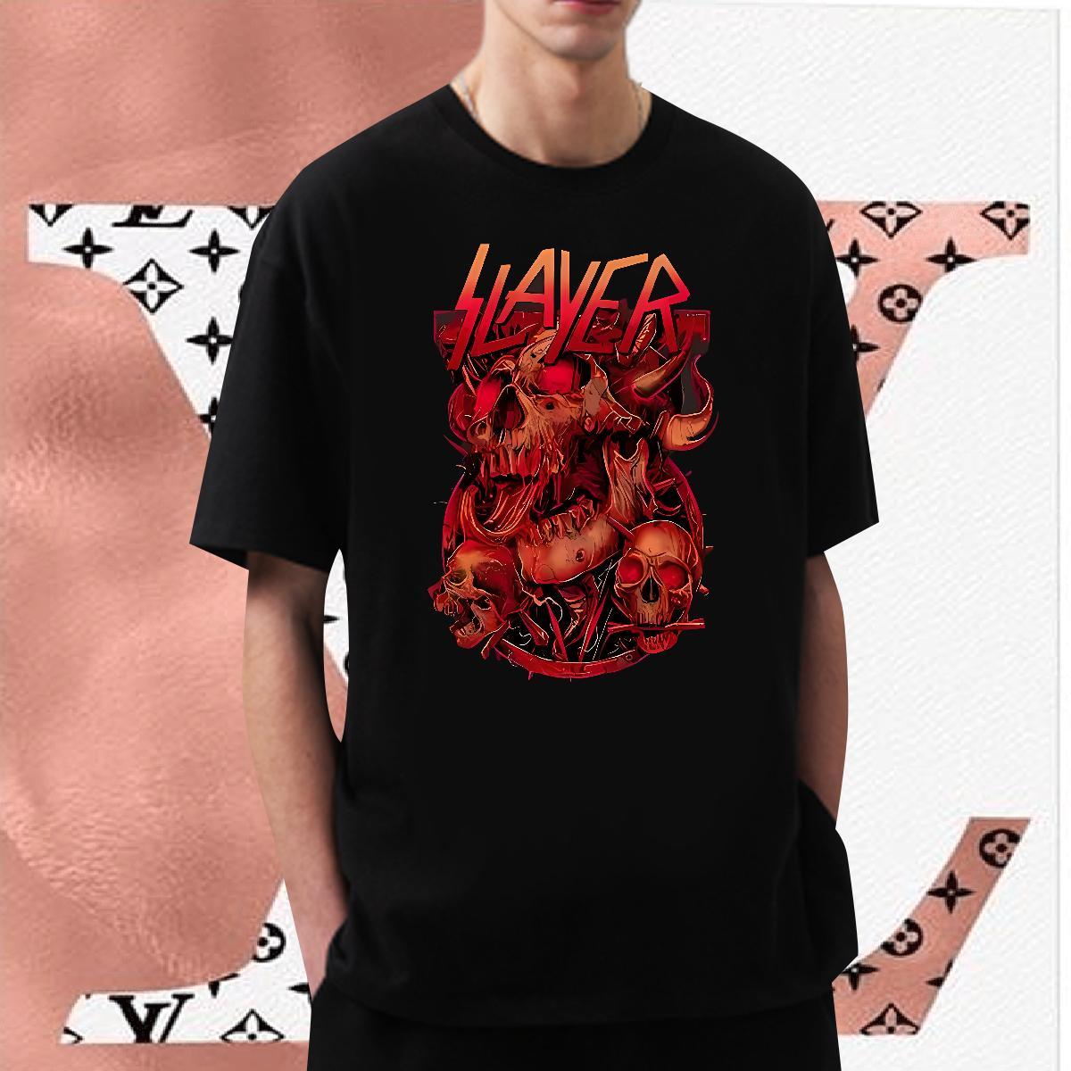Designer T-Shirts for Men skull Tees 230g Cotton Daily Outfit Comfortable Cartoon Printing L-4XL Pure Cotton Men Tops Tees