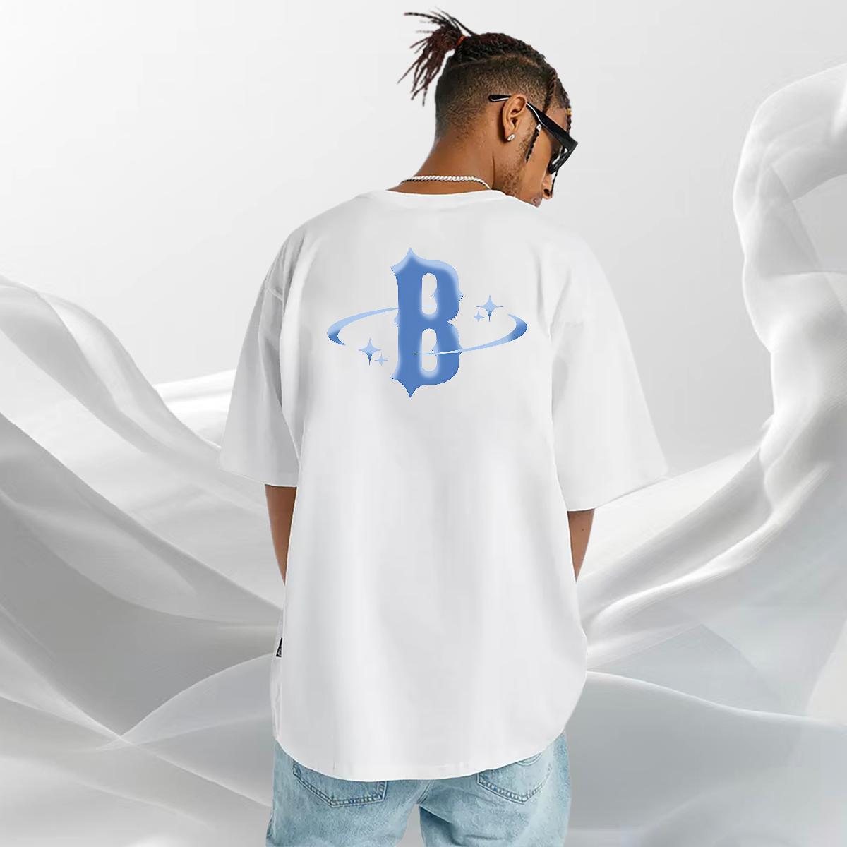 Designer T shirt letter Polos 100% Cotton 230g Street Wear Wholesale Anime Breathable Crew Neck Men Tshirts