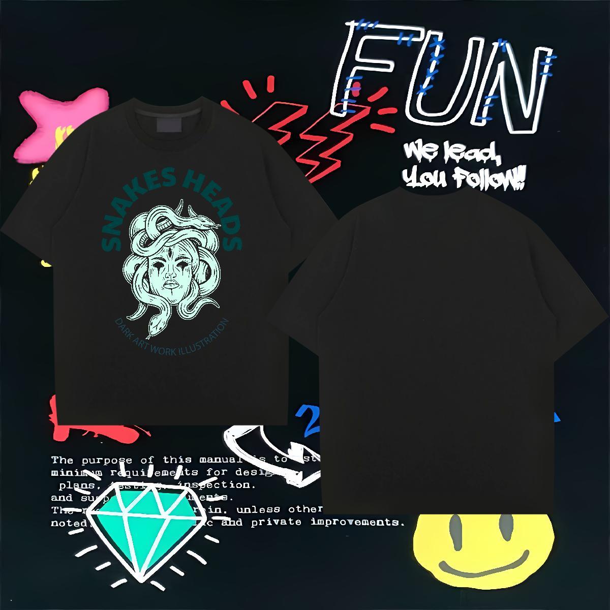 2024 Mens T Shirts ET Tee Shirt 230g 100% Cotton Home Outdoor Designer Oversized 3XL 4XL Short Sleeve Soft Men Clothes T-Shirt