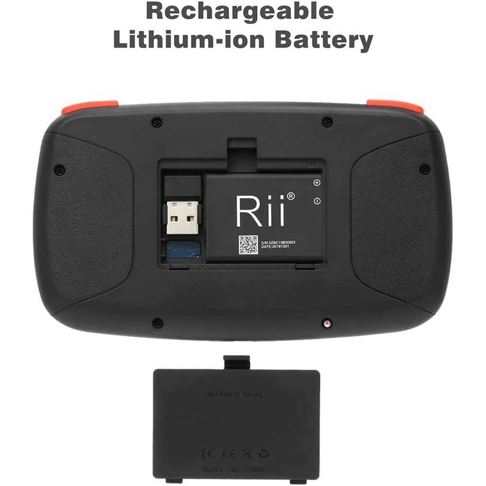 Rii i4 Mini BT Wireless Keyboard With Touchpad 2.4GHz Backlit Mouse Remote Control For Windows Android TV Box Smart TVM240715