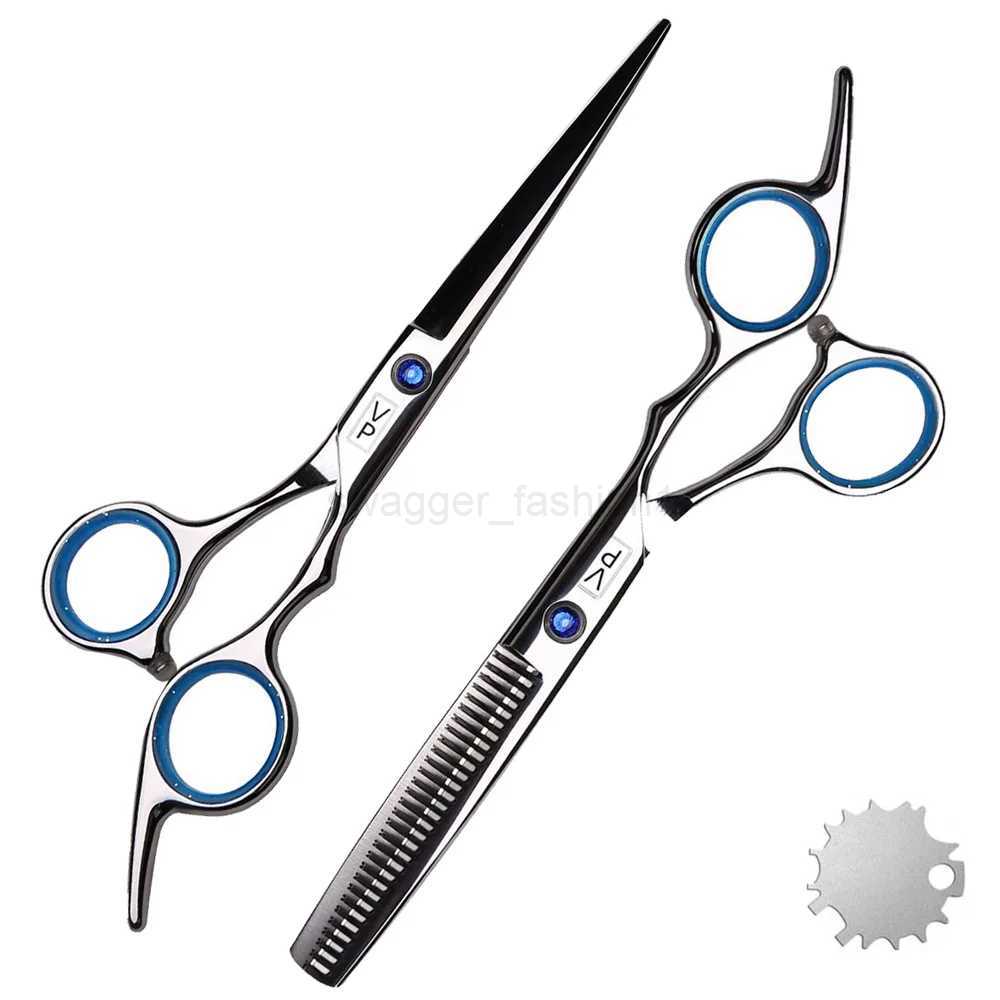 Professional Hairdressing Haircut Scissors 6 Inch 440C Barber Shop Hairdressers Cutting Thinning Tools High Quality Salon SetXJ240807