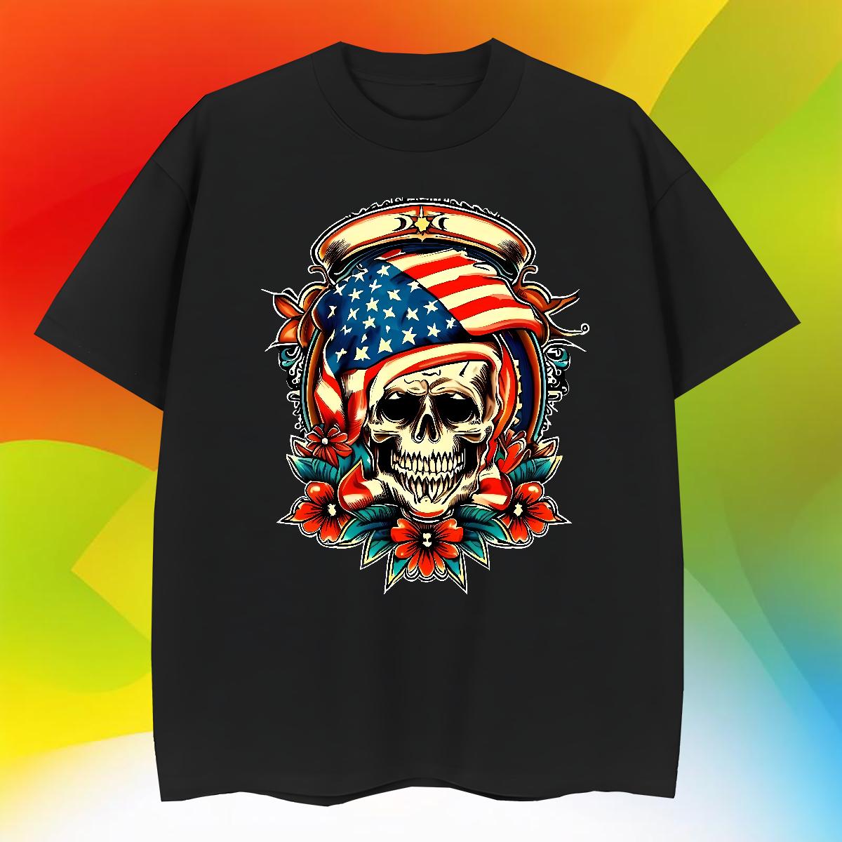 TOP Quality T shirt DarkSister 230g 100% Cotton Summer Casual O-Neck Short Sleeve Tshirt for Man Woman New Oversized 4XL Clothes