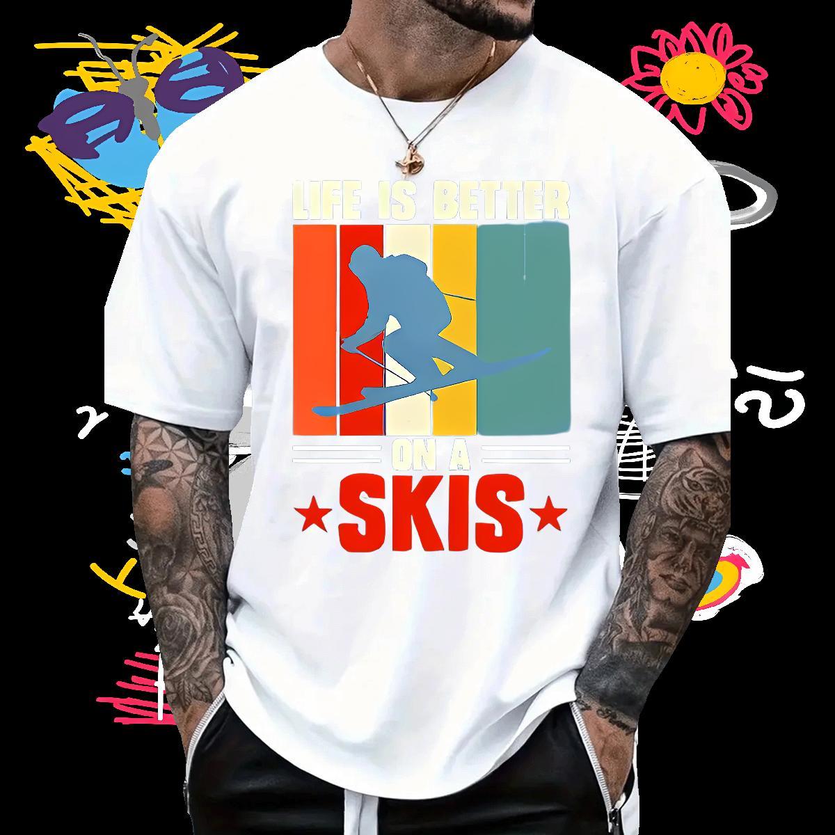 Custom Mens T Shirts letter Tees 230g Cotton Beach Unisex Customized Pure Cotton Men Clothes T-Shirt