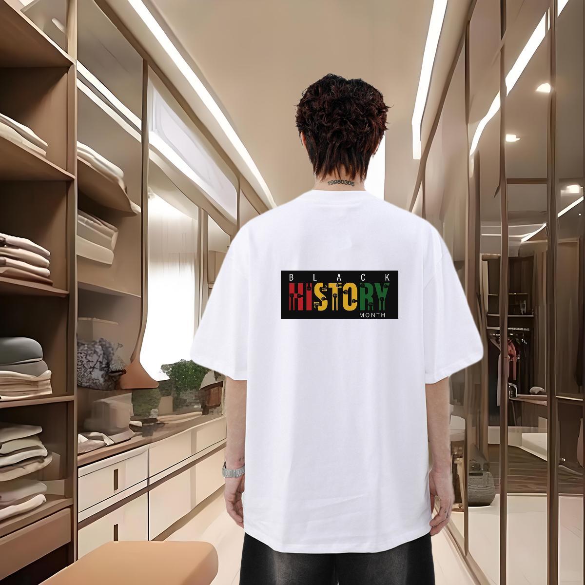 Designer Fashion T Shirts Men letter Top Tees 100% Cotton 230g Casual Daily Wear Unisex Custom Printed Round Neck Short Sleeve Men Tshirts