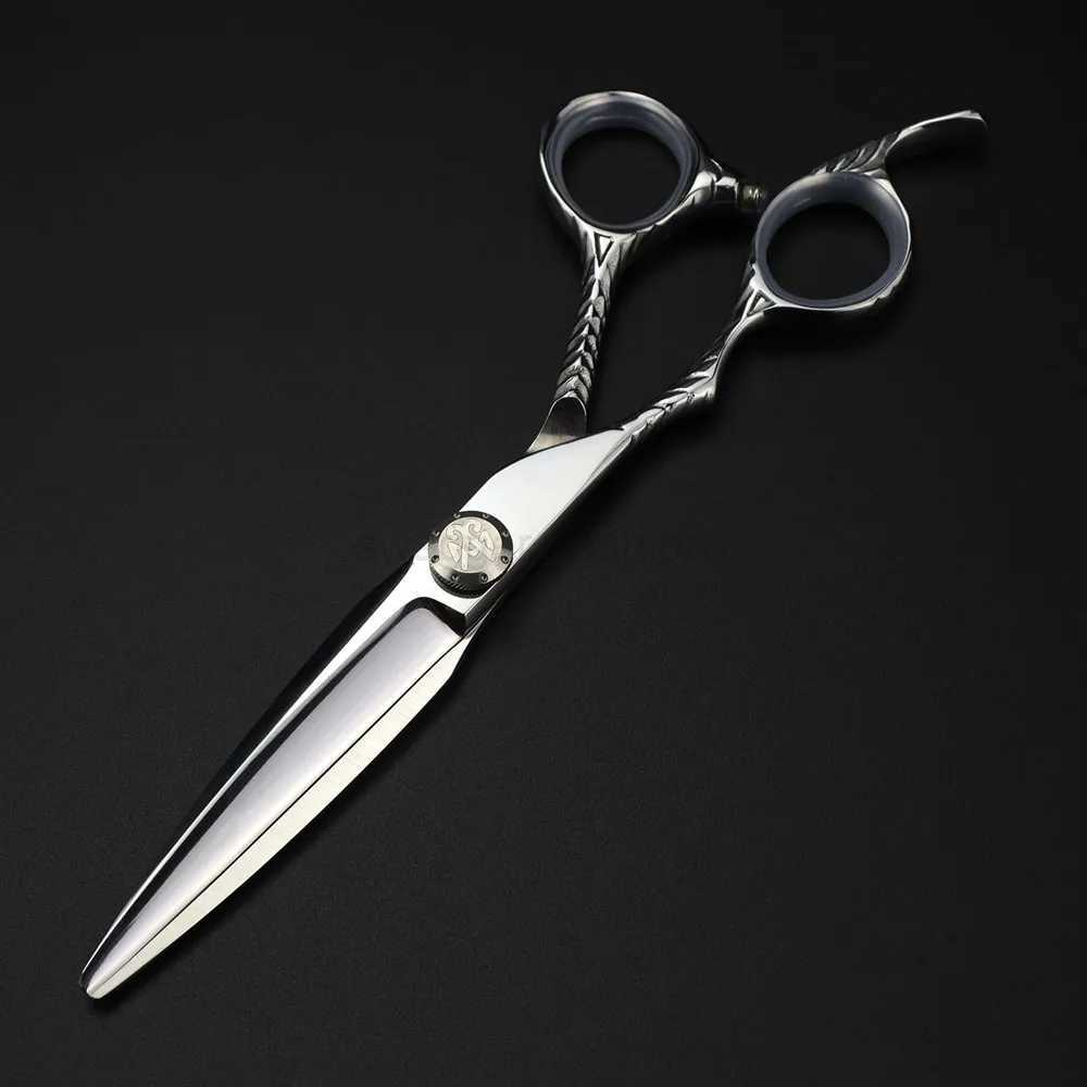 Professional JP 440c steel 6 Left hand hair scissors haircut thinning barber makas hair cutting shears hairdresser scissorsXJ240807