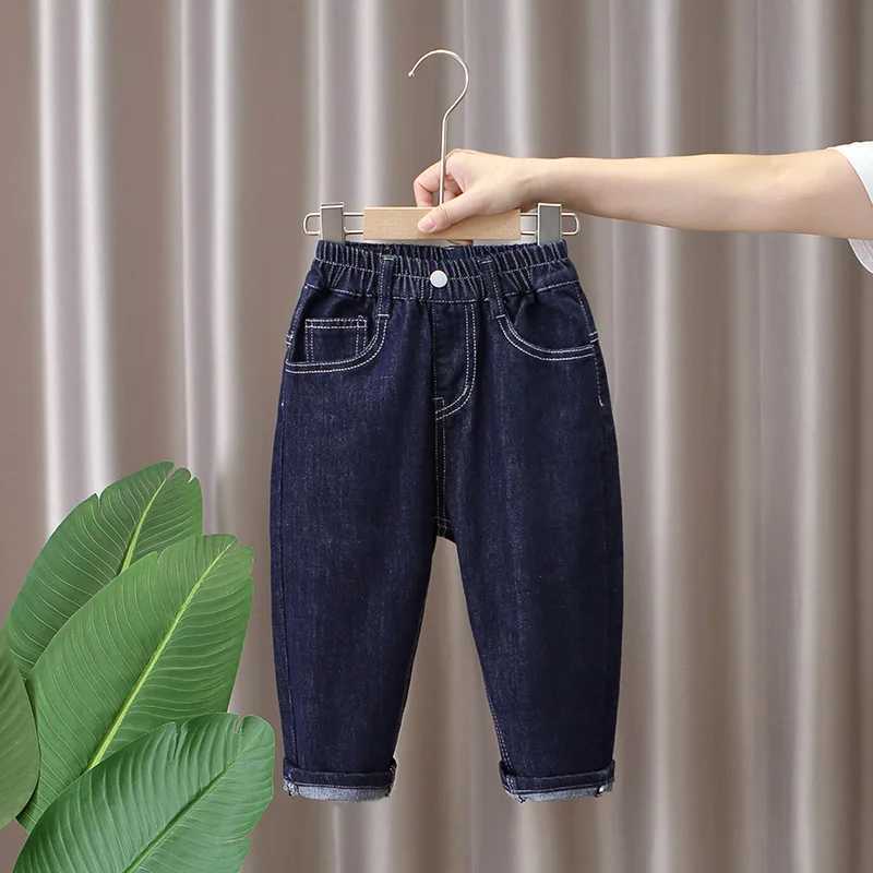 Jeans Boys Jean Pants Long Trousers Cotton 2024 Cool Spring Autumn Babys Kids Pants High Quality Childrens Clothing