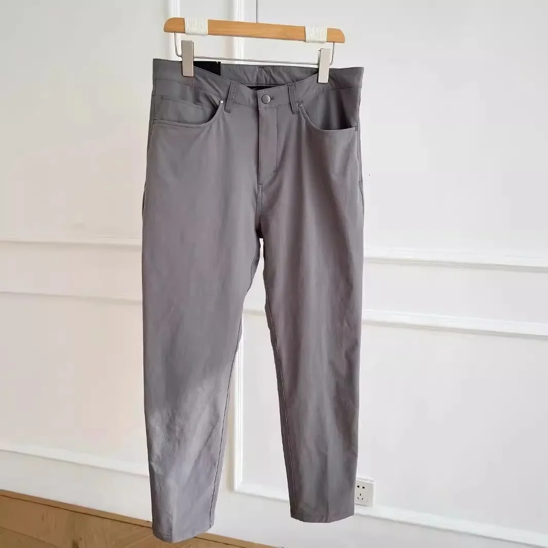 Lemon Men Classic Foursided Springing Sweatpants Business Casual Tracksuit Pants for With Pockets Solid Color Trousers 240806