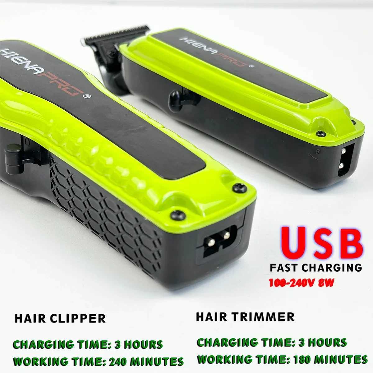 Electric hair clipper 2PC set 7000RPM HYN T04 rack mounted blade hair salon mens oil head household hair clippers and trimmers W240806