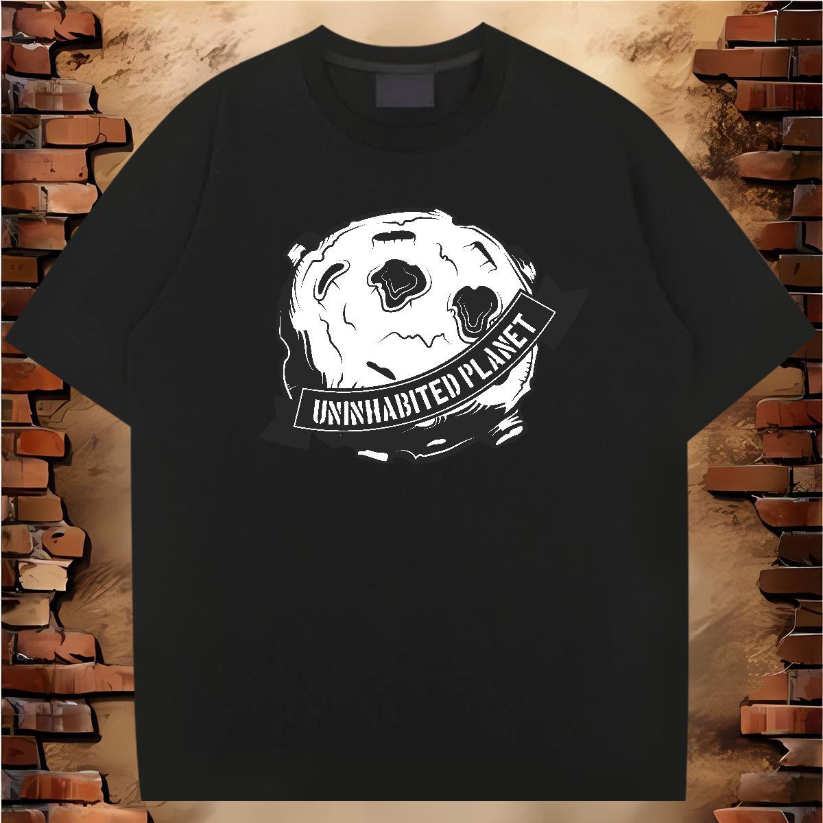 Fashion Designer Man T Shirts ET Wear 230g Cotton Hip Hop Street Cool DIY Printed Breathable Soft Couples T Shirts