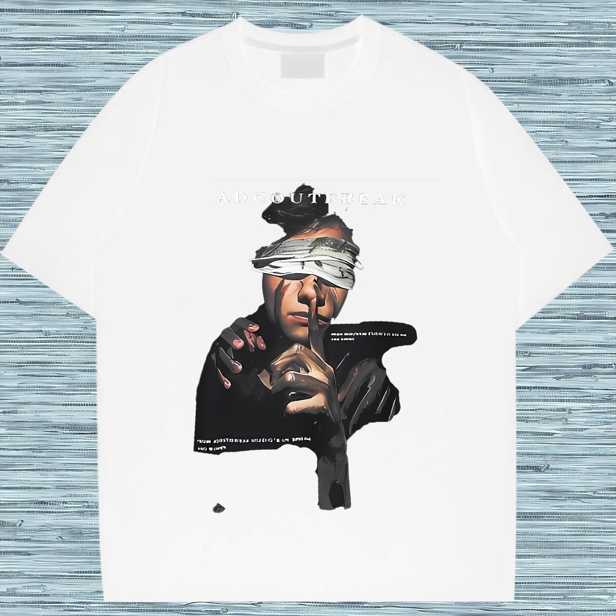 Fashion New T-Shirts portrait Wear 230g Cotton Street Casual Comfortable DIY O-Neck Short Sleeve Tshirts