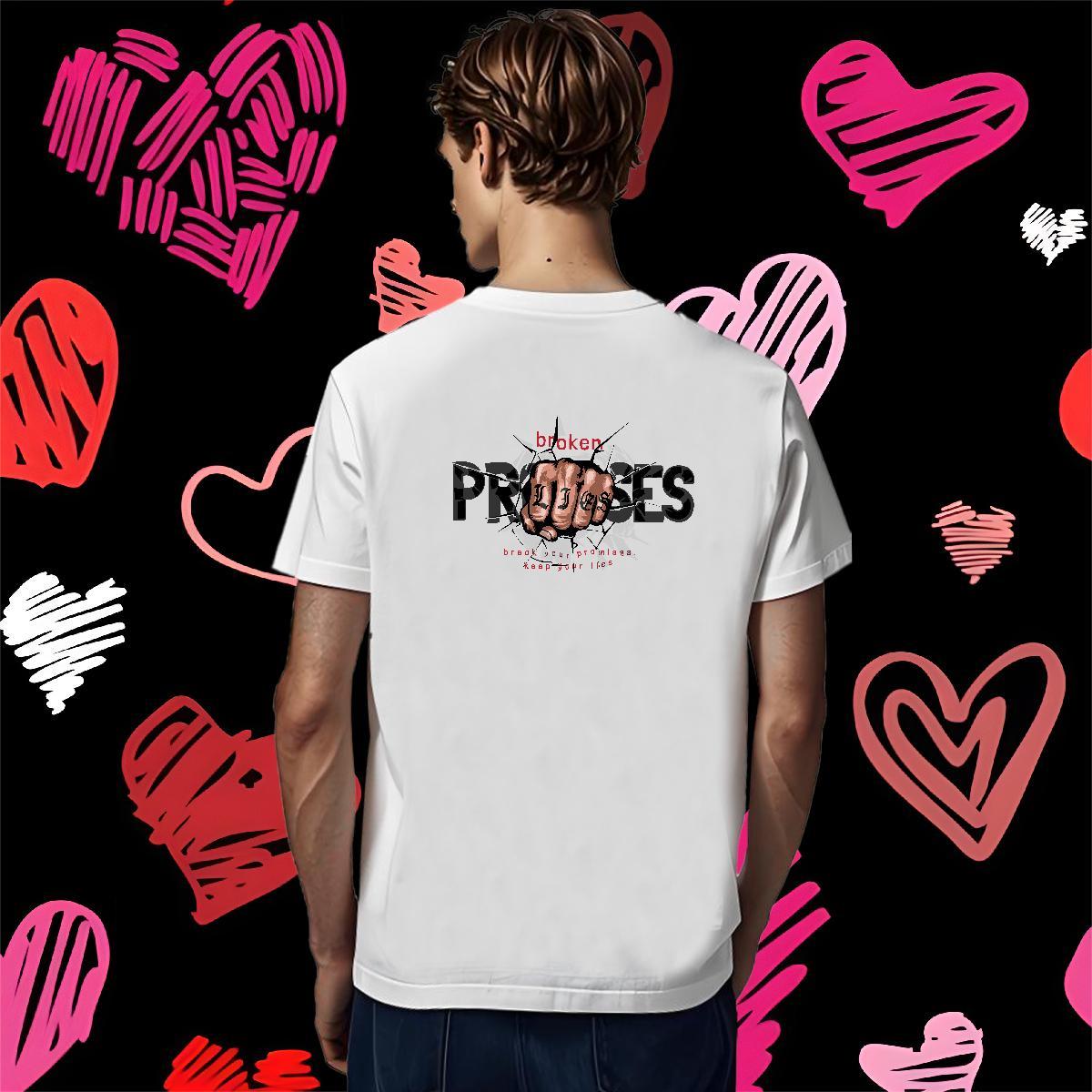 Fashion New Men T Shirts letter Tshirts 100% Cotton 230g Street wear Hip Hop Loose Fit Anime Print Breathable Short Sleeve Men Clothes T-Shirt