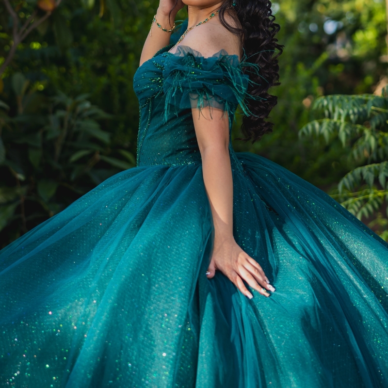 Emerald Green Quinceanera Dress 2024 Mexico Applique Lace Beads Tull Vestidos De 15 Anos XV Brithday Sweet 16 Dresses Ball Gown