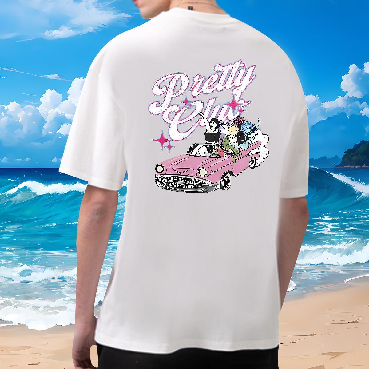 Classic T Shirts Men car Tops Tees 100% Cotton 230g Street wear Hip Hop High Quality Custom Printing Pure Cotton Tshirt for Man Woman