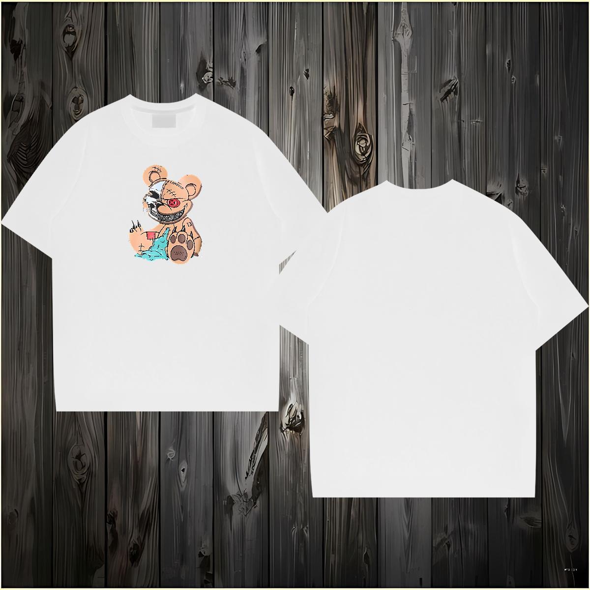 Designer Man T Shirts skull Tshirts 230g Cotton Daily Outfit Cool Design Skull Breathable Short Sleeve Men Tops Tees