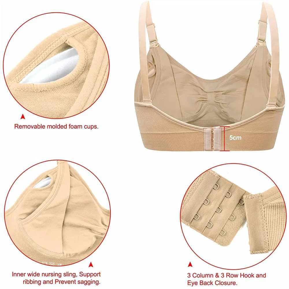 Breastfeeding Bras for pregnant women used for feeding and nursing bras cordless breathable bras for pregnant womenW240724
