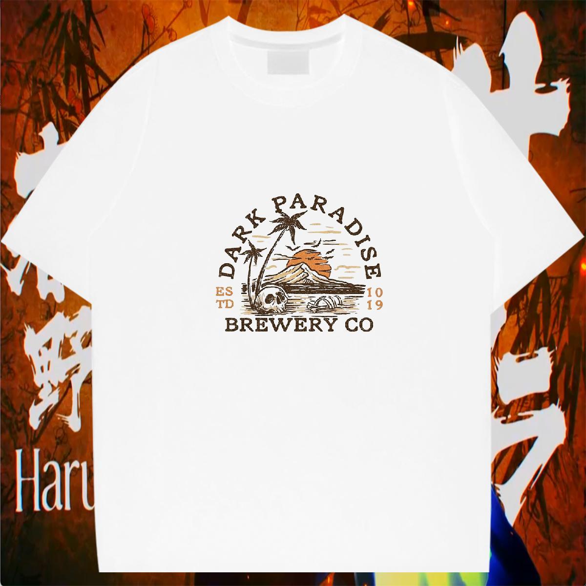 2024 DIY T Shirt For Man mountains Tees 100% Cotton 230g Street wear Hip Hop Wholesale Plus Size Custom Crew Neck Men Tshirts