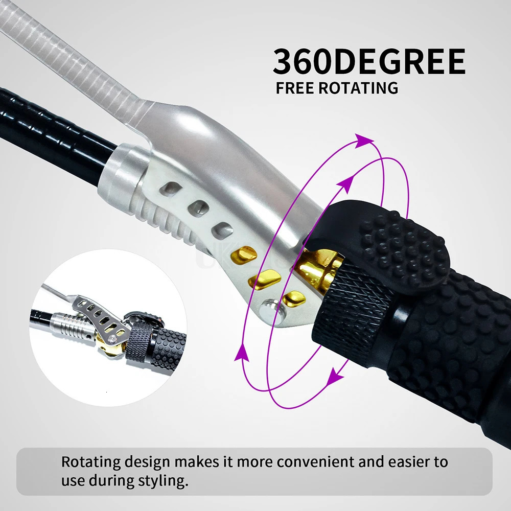 Professional 7mm Curling Iron Electric Hair Curler for Short Hair Pear Flower Cone Ceramic Curling Wand Hair Rollers Styler 240802