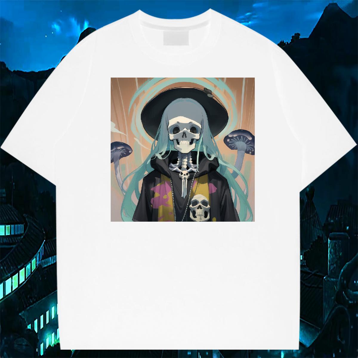 Fashion Design Men T Shirts skull Polos 230g Pure Cotton Outdoor Classic Oversized 4XL Crew Neck Men Tops Tees