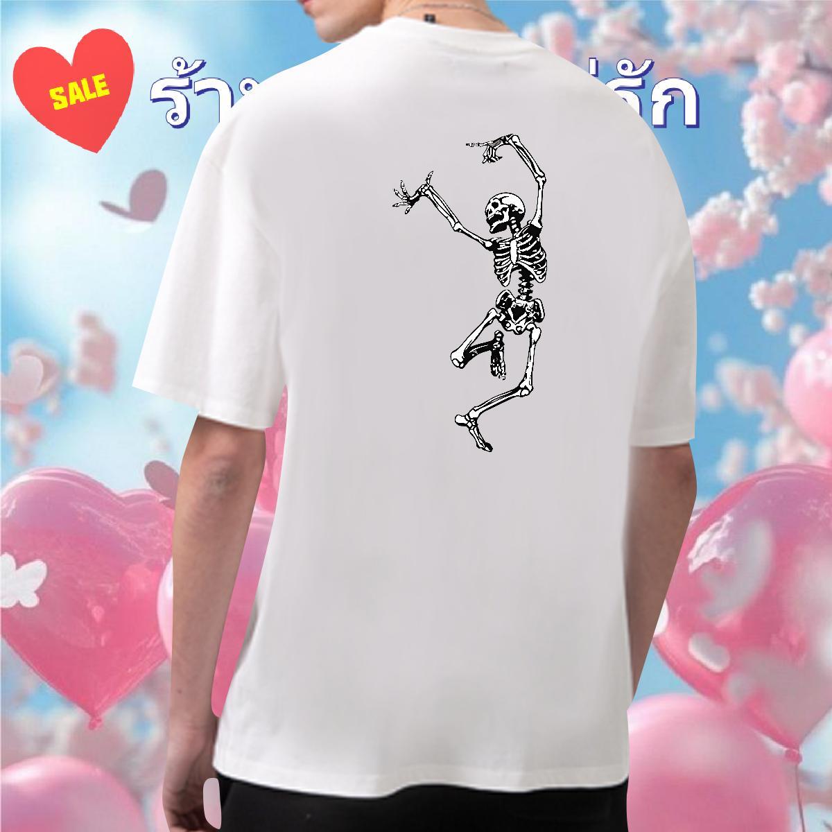 Classic Men T Shirts skull Clothings 100% Cotton 230g Outdoor Comfortable DIY Crew Neck Men Tops Tees