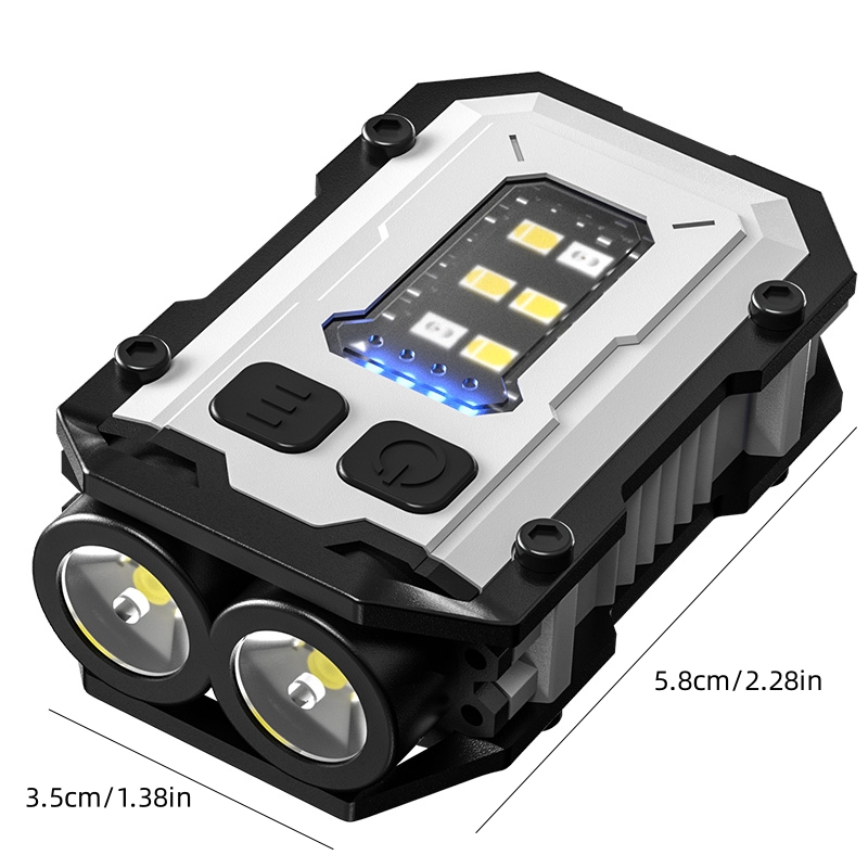 Ultra Bright Mini Portable Keychain Flashlight with Multi-Function LED Lighting - Ideal for Emergency Hiking & Camping