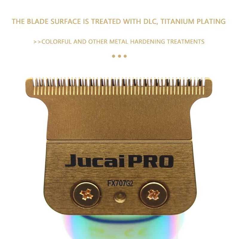 JUCAI PRO F7878 Professional Mens Cordless Finish Trimmer LENCE Barber Trimmer W240806