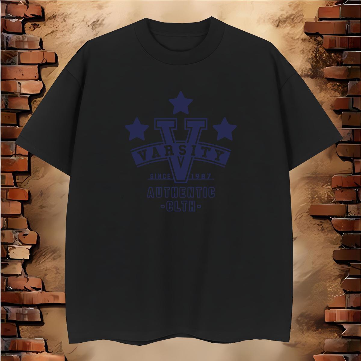 New Mens T Shirts letter Tops 230g Cotton Street Soft Anime Print Pure Cotton Mens Tshirts