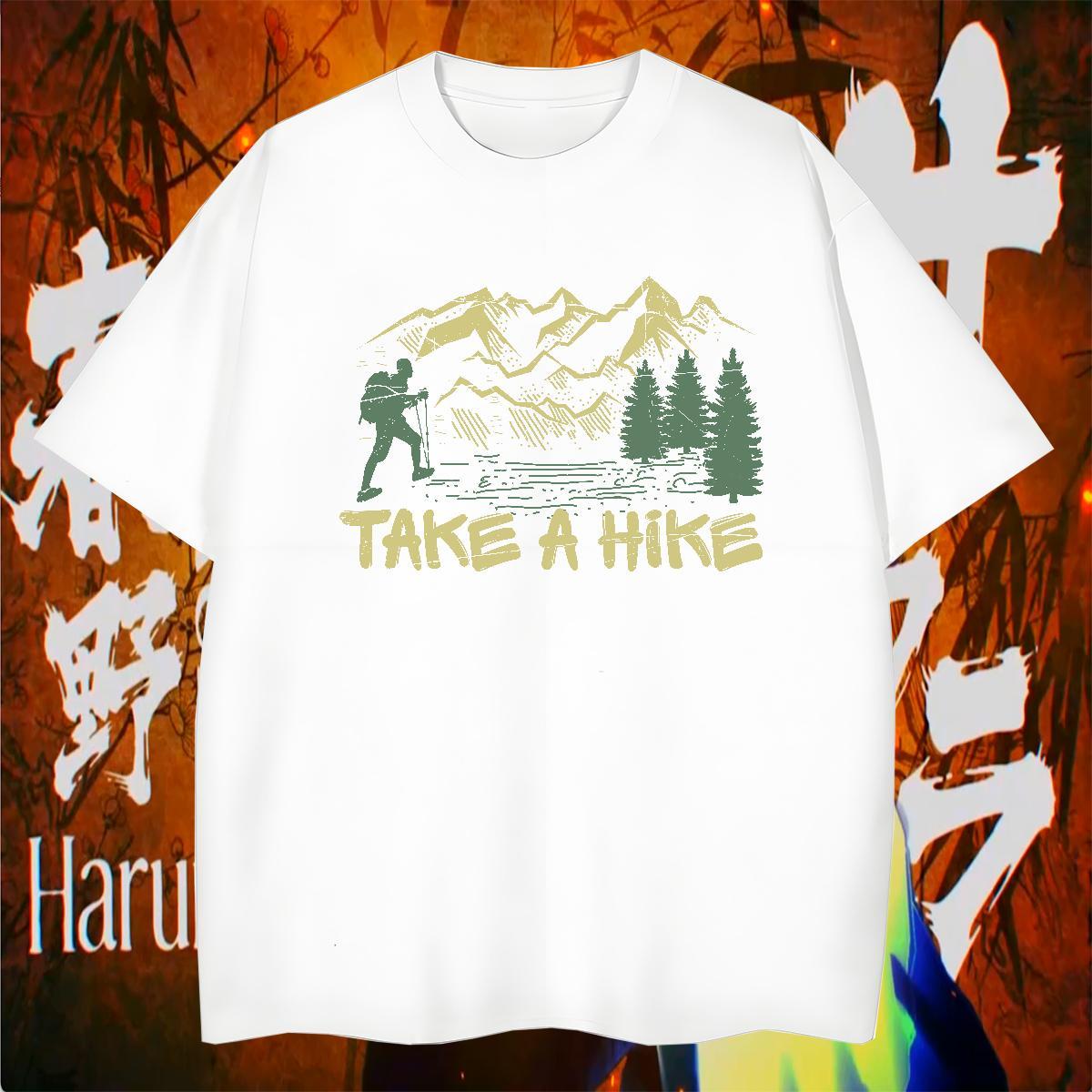 2024 DIY T Shirts Men mountains Top Tees 230g 100% Cotton High Street Hip Hop High Quality Customized Short Sleeve O-Neck Men Tees