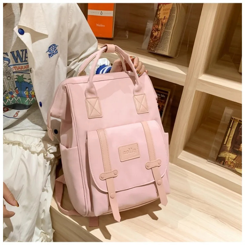 Casual Simple Nylon Backpac Solid Zipper High Quality Large Capacity Mother and Baby Bags for Women Fashion Style 240806 20b6