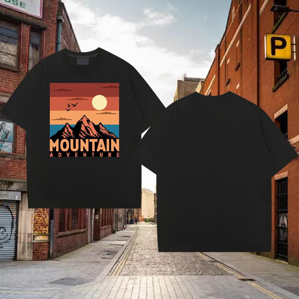 DIY Customized T-Shirts sun Tops 230g 100% Cotton Street Casual Free Shipping Plus Size Cartoon Crew Neck Breathable Tshirts