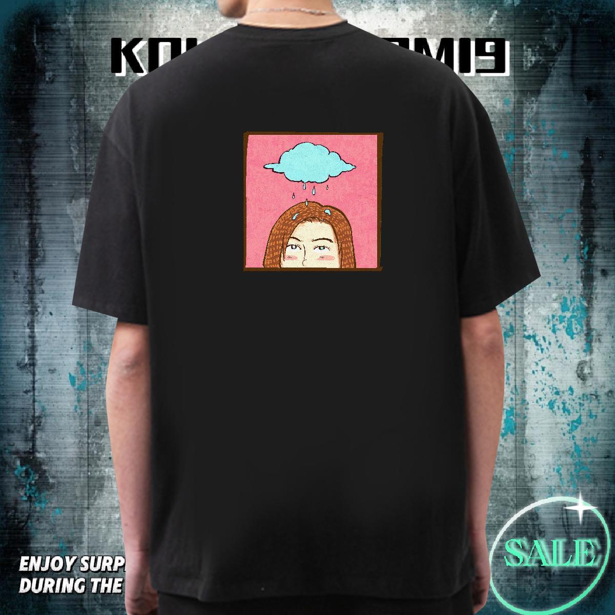 New T shirt portrait Tees 100% Cotton 230g Beach High Quality Oversized 4XL Round Neck Short Sleeve Mens Tshirts