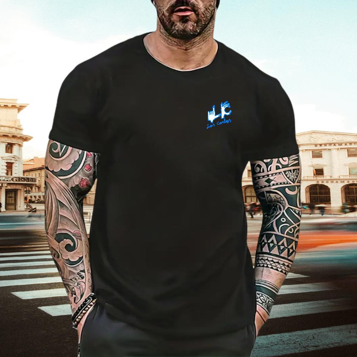 Brand T-Shirts for Men letter Tshirts 100% Cotton 230g Outdoor Cool Design DIY Logo Oversized Breathable Short Sleeve Men Tops Tees