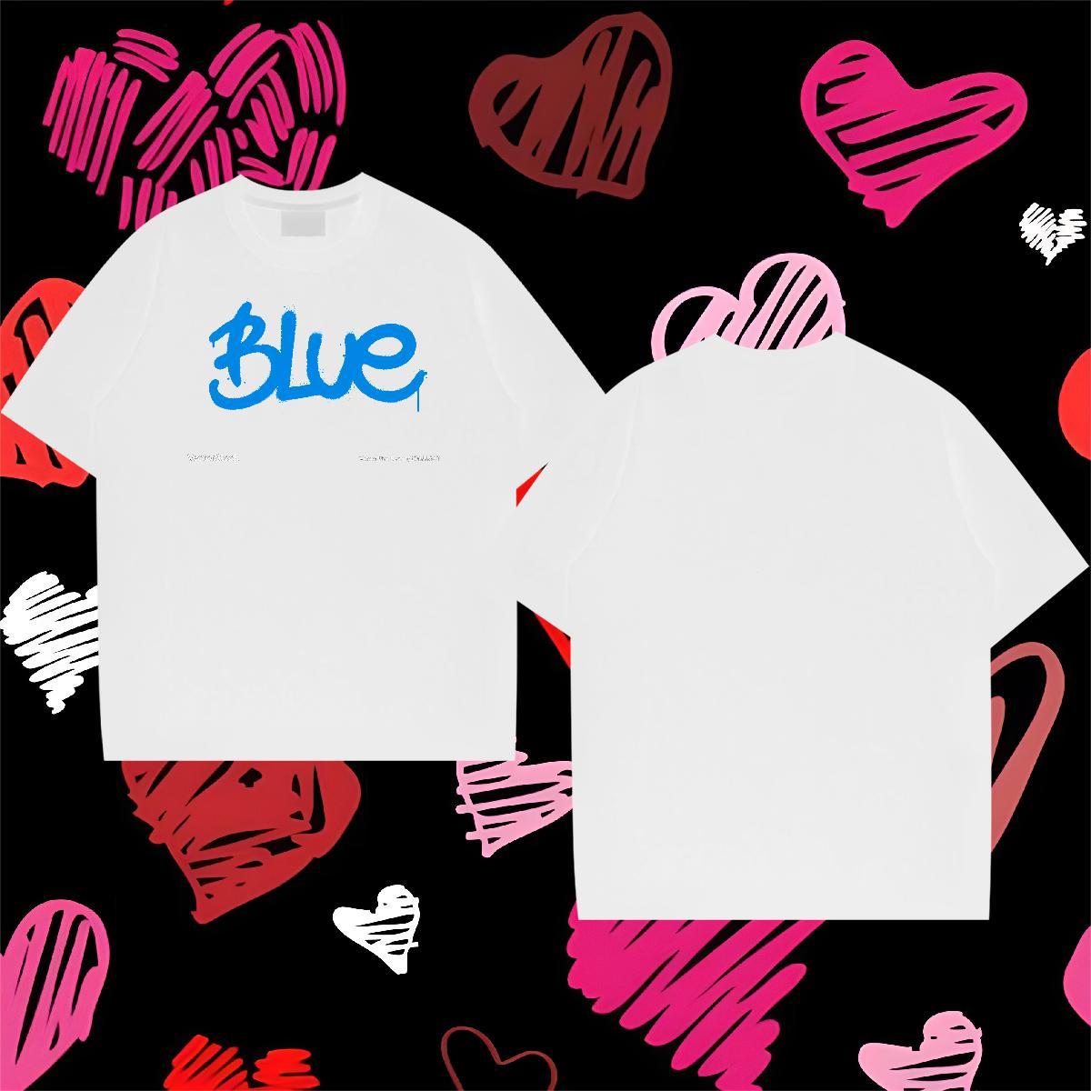 2024 Summer Man T Shirts letter Polos 100% Cotton 230g Street wear Hip Hop High Quality White Plus Size Breathable Short Sleeve Mens Tshirts