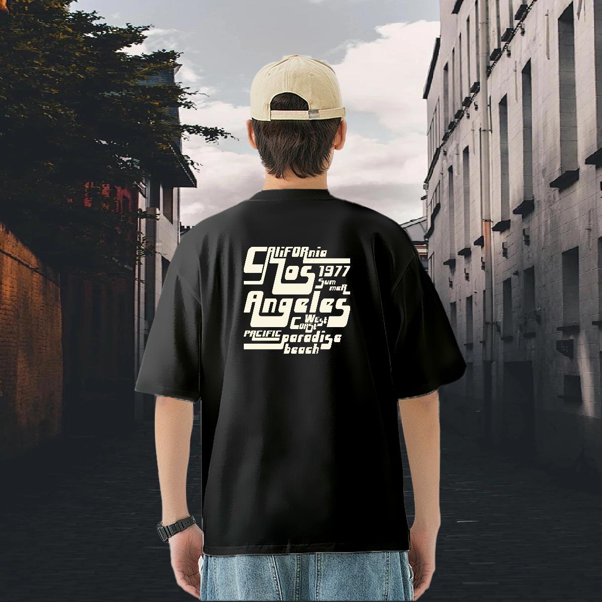 Brand T Shirt For Man letter Tees 230g 100% Cotton Casual Daily Wear Loose Fit Custom Print Oversized Round Neck Short Sleeve Tshirt for Man Woman