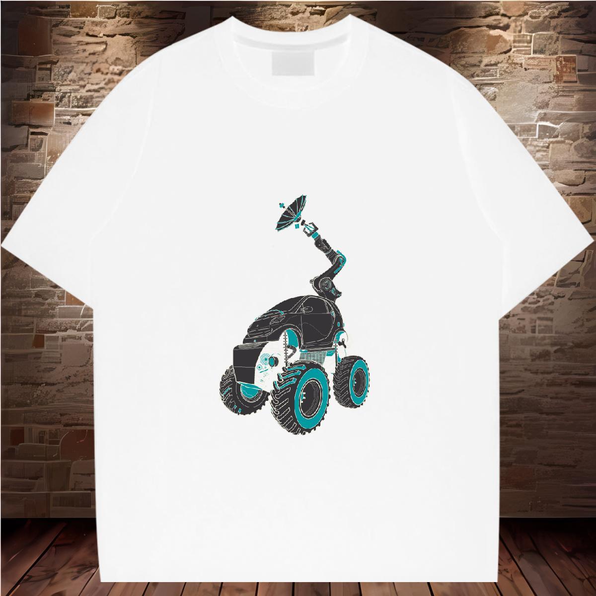 Designer T Shirt For Man telecar Tops Shirt 230g 100% Cotton Sport Loose Oversized 3XL 4XL Breathable Short Sleeve Tshirts