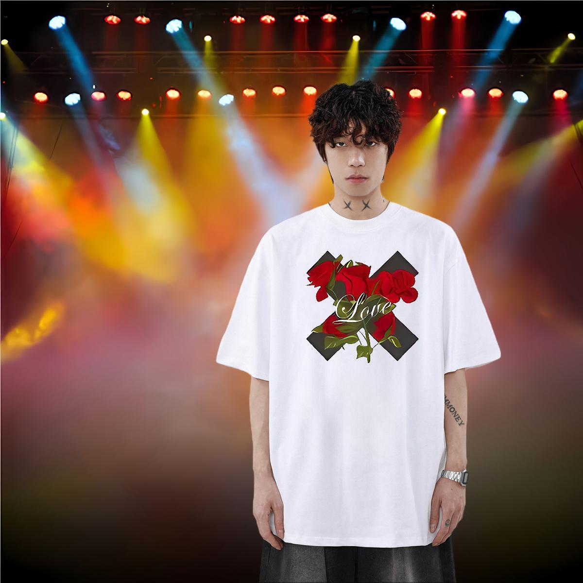 New Mens T Shirts letter Tops Tees 100% Cotton 230g Street wear Hip Hop Unisex Custom Printing Short Sleeve O-Neck Men Clothes T-Shirt
