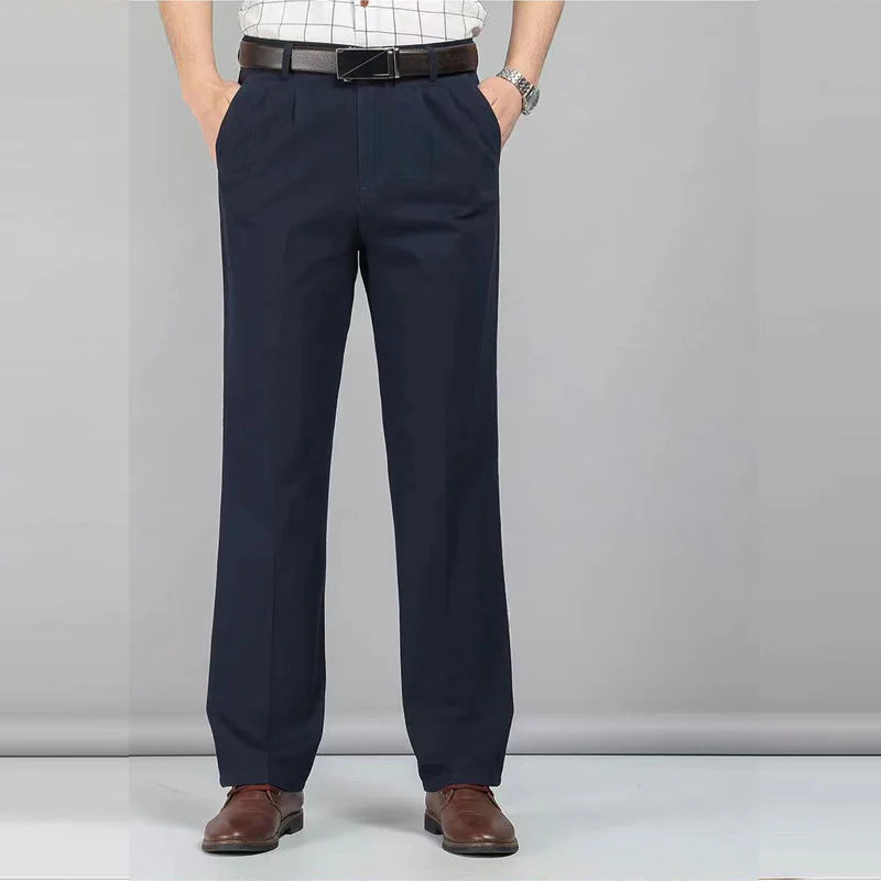 Men Suit Pants Business Formal Slacks Trousers Mens Clothing Casual Dress Social Elegant Work Slim D90 240806