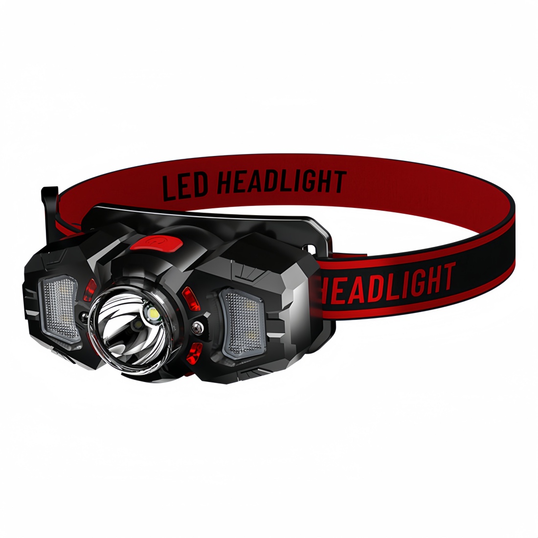 Ultra Bright LED Head Mounted Light with USB Charging - Hands-Free Sensor for Night Fishing & Running
