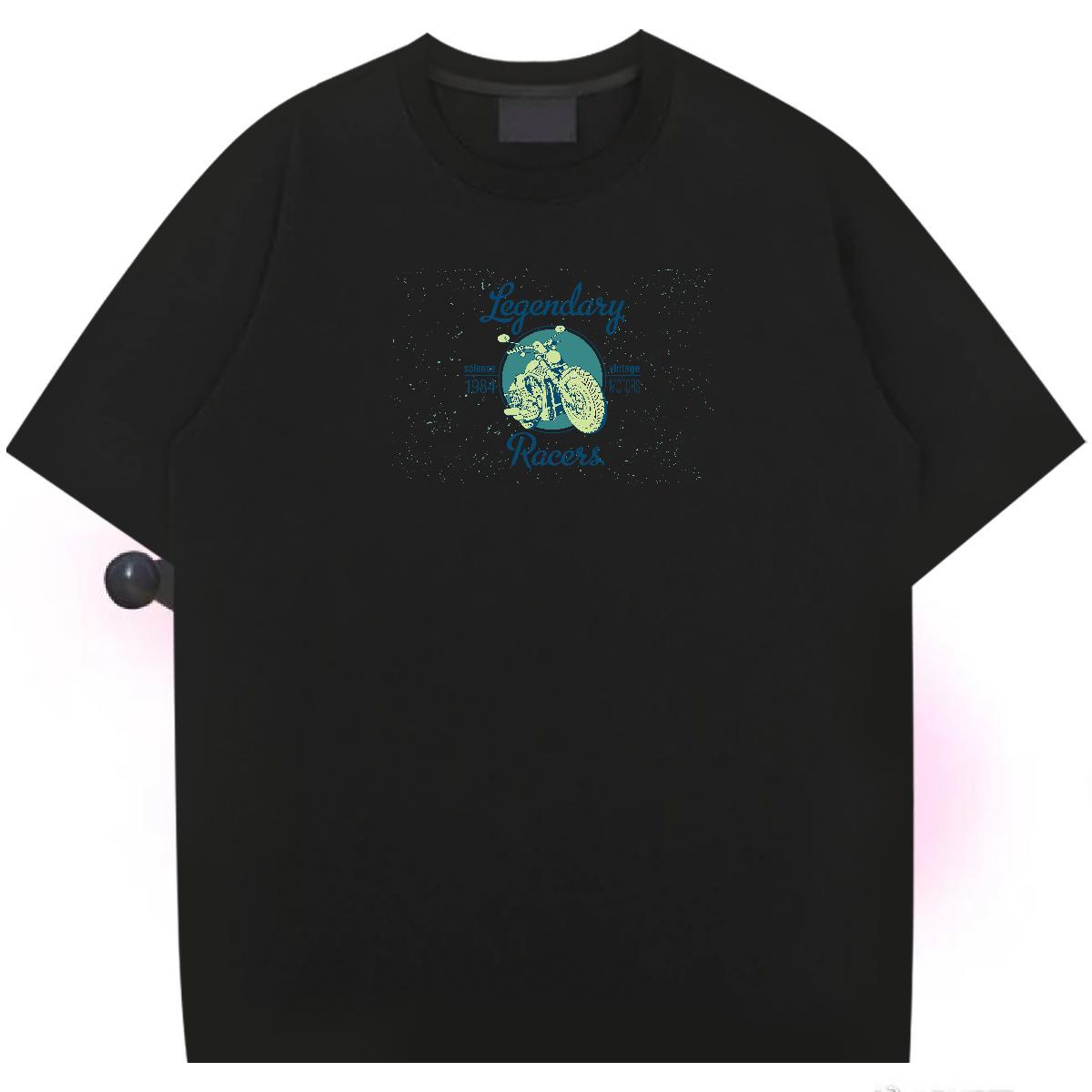 New Arrival Man T Shirts Motorcycle Wear 230g Cotton Casual Cool Oversized Breathable Crew Neck Tshirts