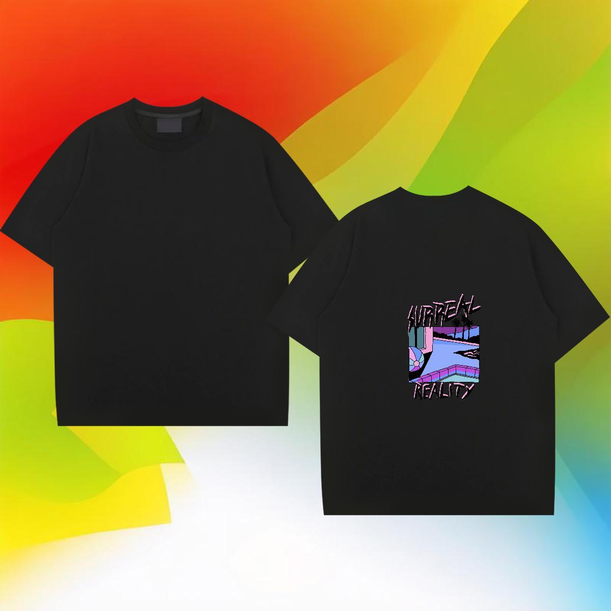 Fashion Design Man T Shirts beach Tops Shirt 230g Cotton Hip Hop Popular Cartoon Print Breathable Short Sleeve Mens Tshirts