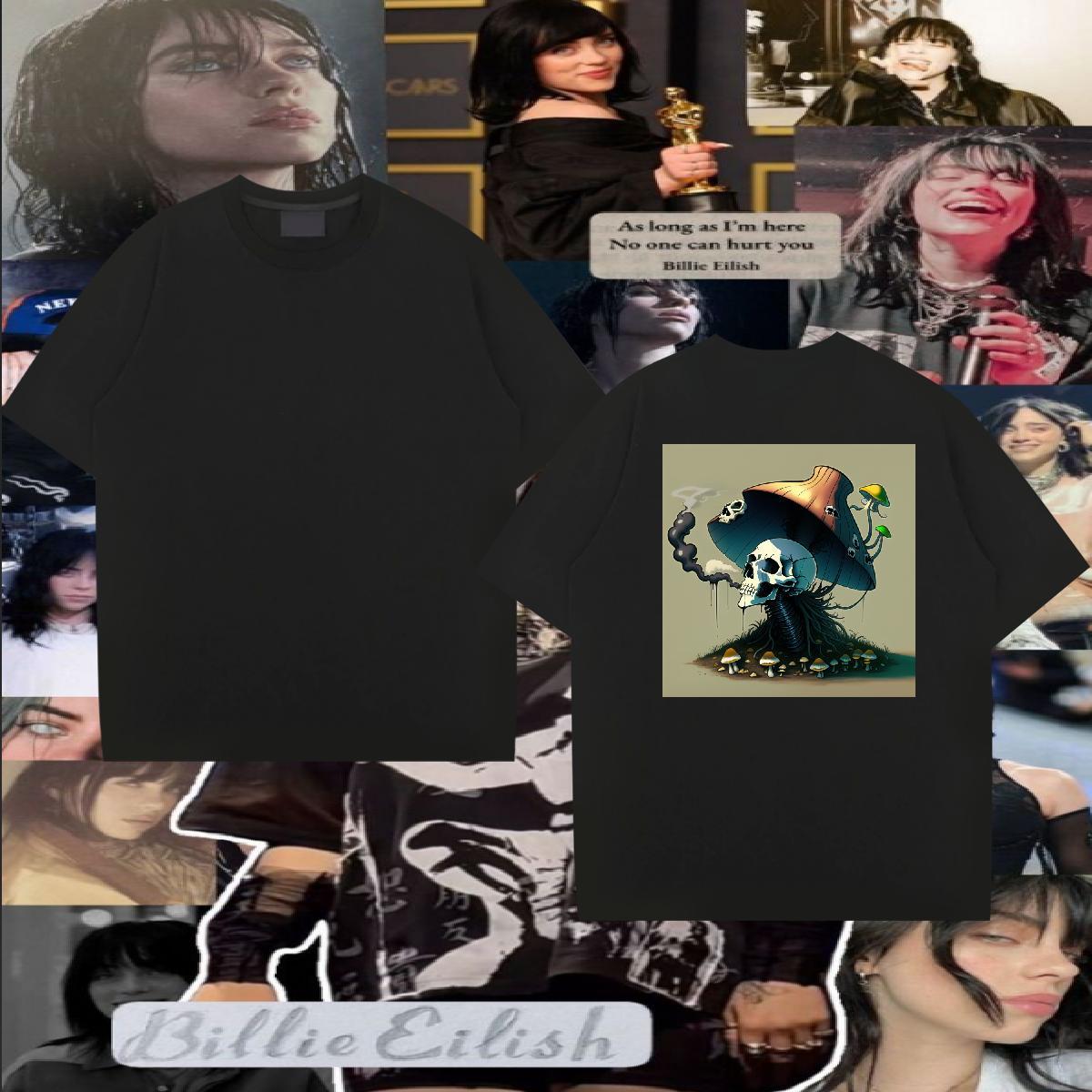 Custom T Shirt For Man skull Tees Shirts 230g 100% Cotton Street wear Hip Hop Designer Oversized 4XL Breathable Couples T Shirts